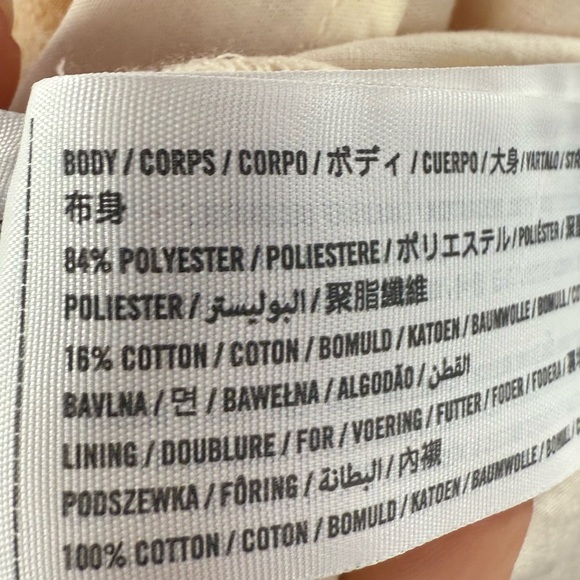 Abercrombie & Fitch V Neck Ruffle Sleeve Floral Mini Dress Pink Cream XXXL Tall - Picture 6 of 7